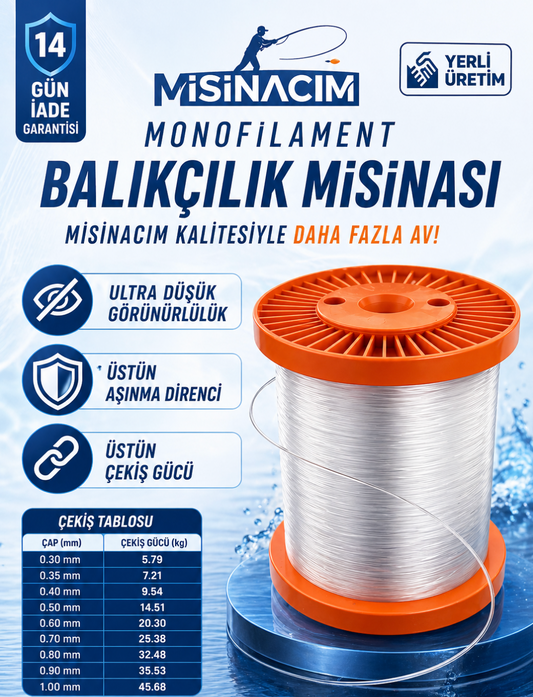 Misinacım™ Monoflılament misina