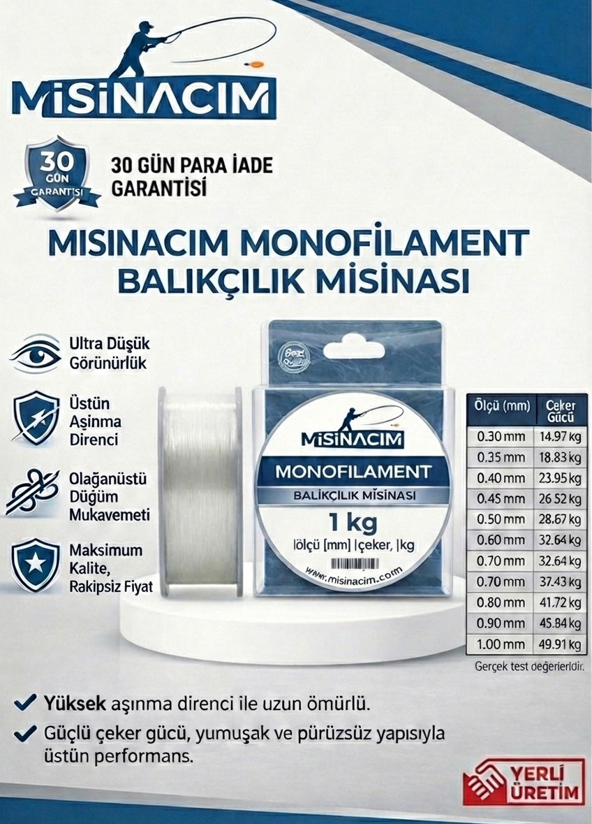 Misinacım™ Monoflılament misina